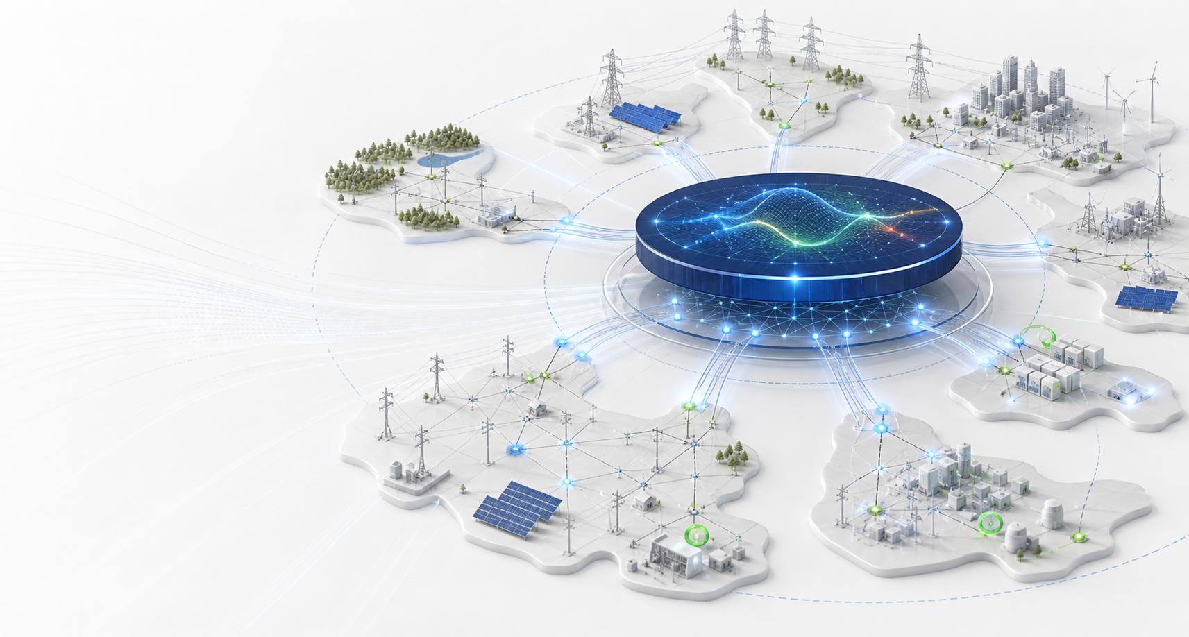 Grid foundation model connecting multiple electric network topologies